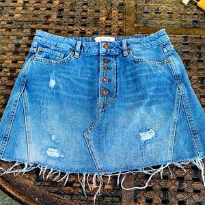 Free People Jean skirt